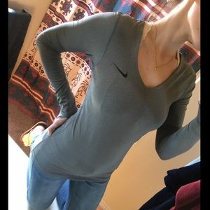 Gray Nike Pro Top